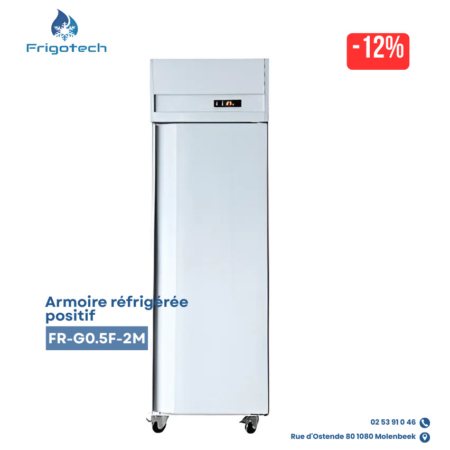 FR-G0.5F-2M armoire réfrigérée positive 1 porte à Bruxelles GN2/1