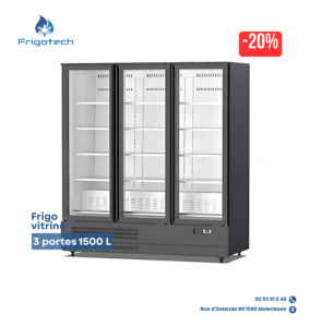 Prix du frigo vitrine 3 portes 1500 L en Belgique