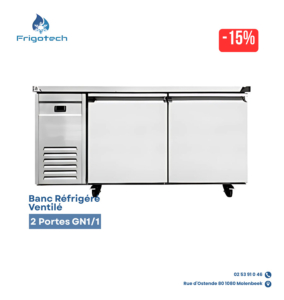 Table Réfrigéré Ventilé 2 Portes