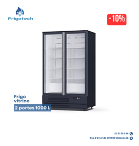 Frigo vitrine 2 portes 1000 L