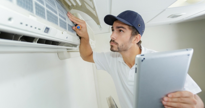 Annual air conditioning maintenance