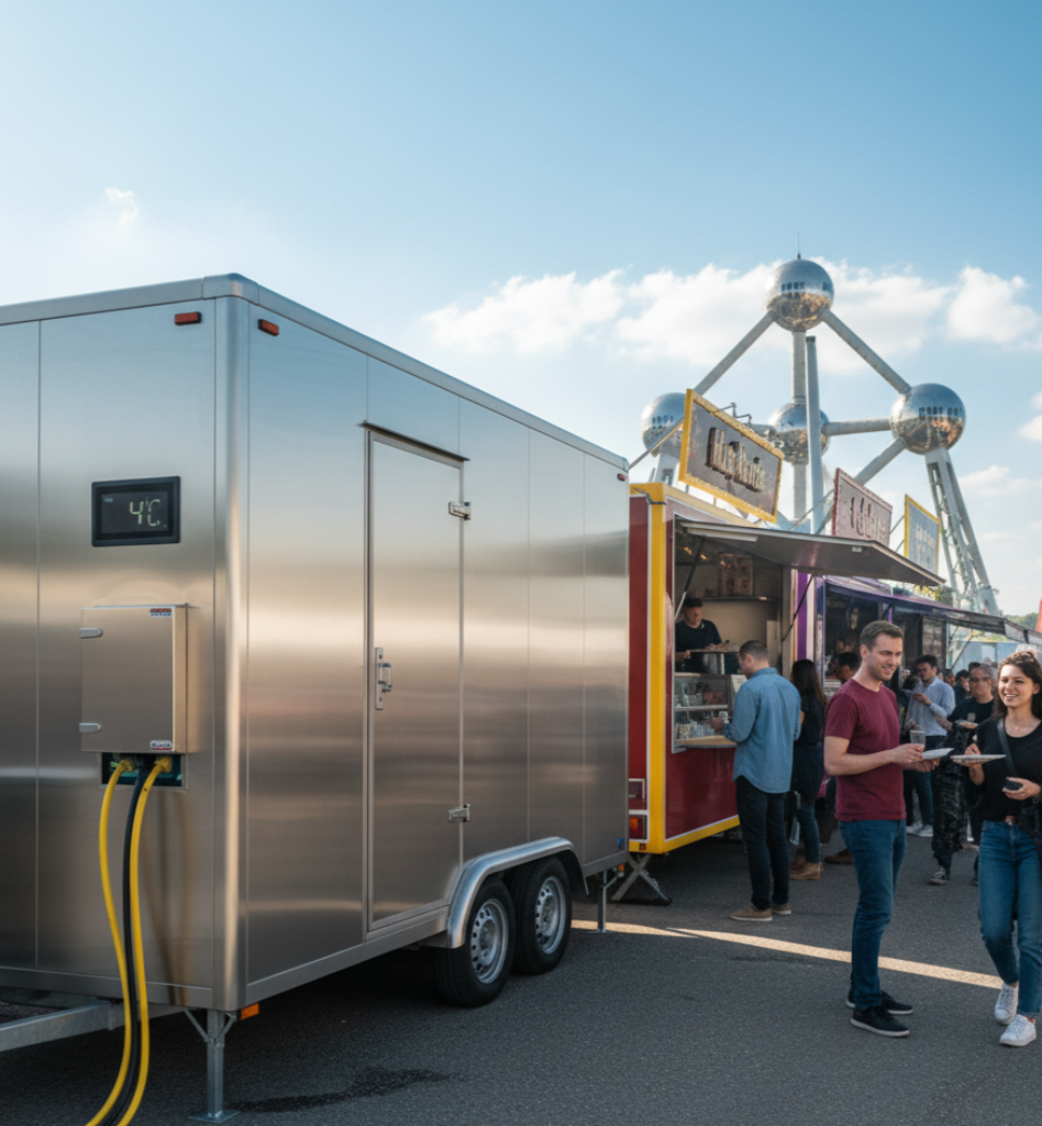 Installation de chambre froide mobile à Bruxelles : idéale pour événements et food trucks