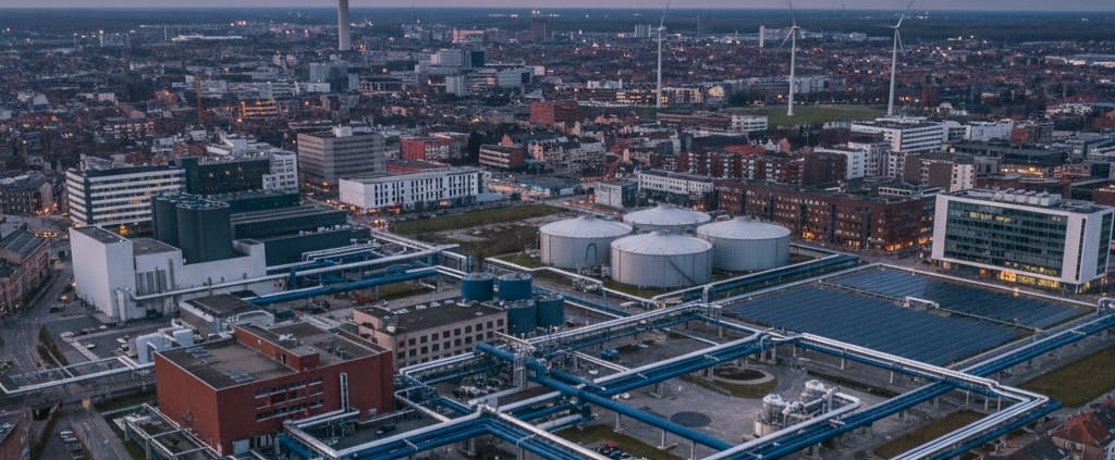 industriële koeling in de energieresistentie van Belgische steden