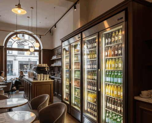 installatie van gekoelde drankvitrines in Brussel