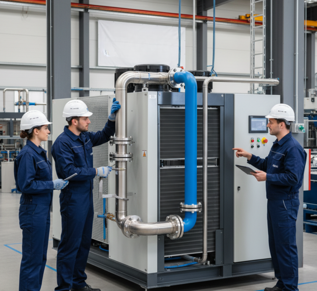 installation de refroidisseur d’eau glycolée à Bruxelles