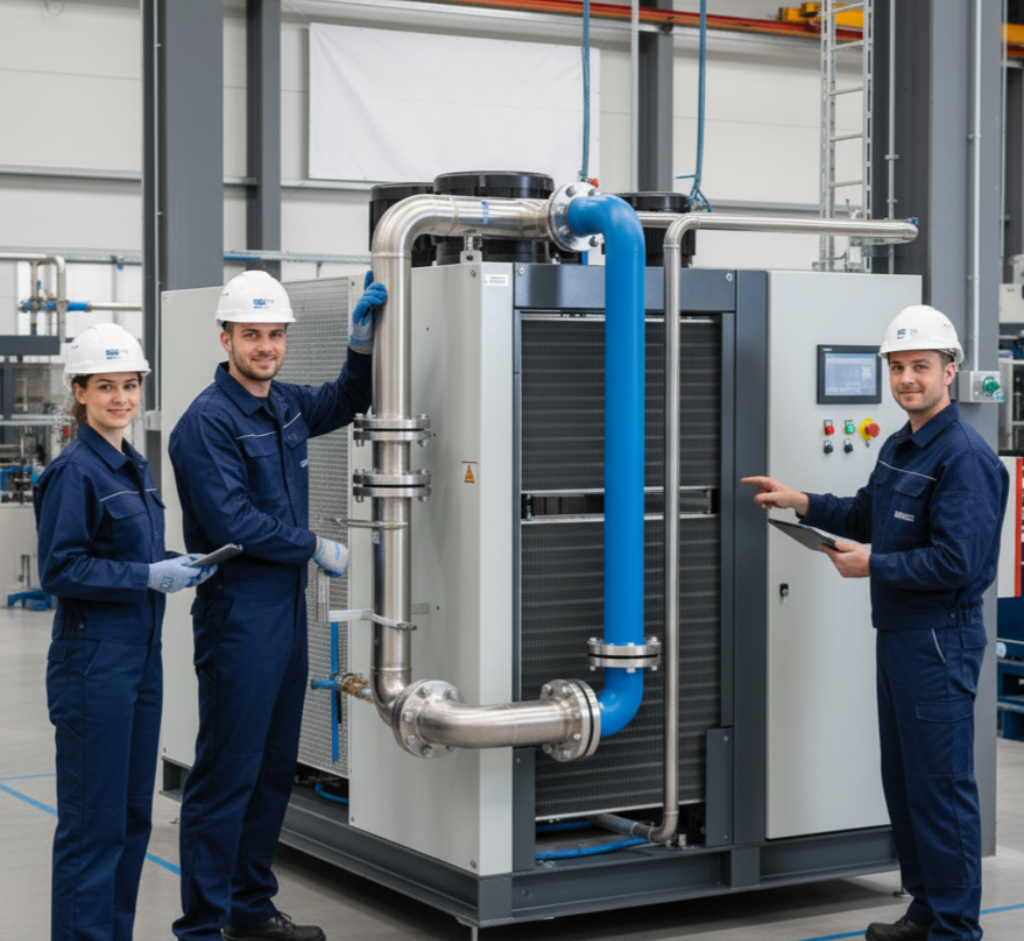 installation de refroidisseur d’eau glycolée à Bruxelles
